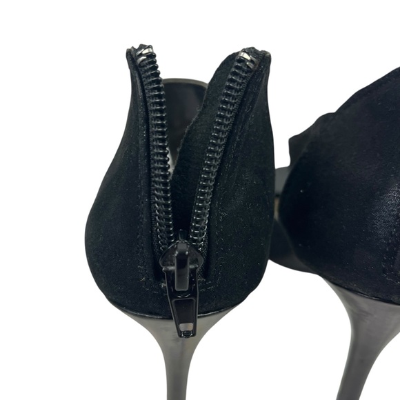 Fioni Night Stiletto Pumps Black Shimmer Strappy Evening Shoes 9 - Picture 4 of 14